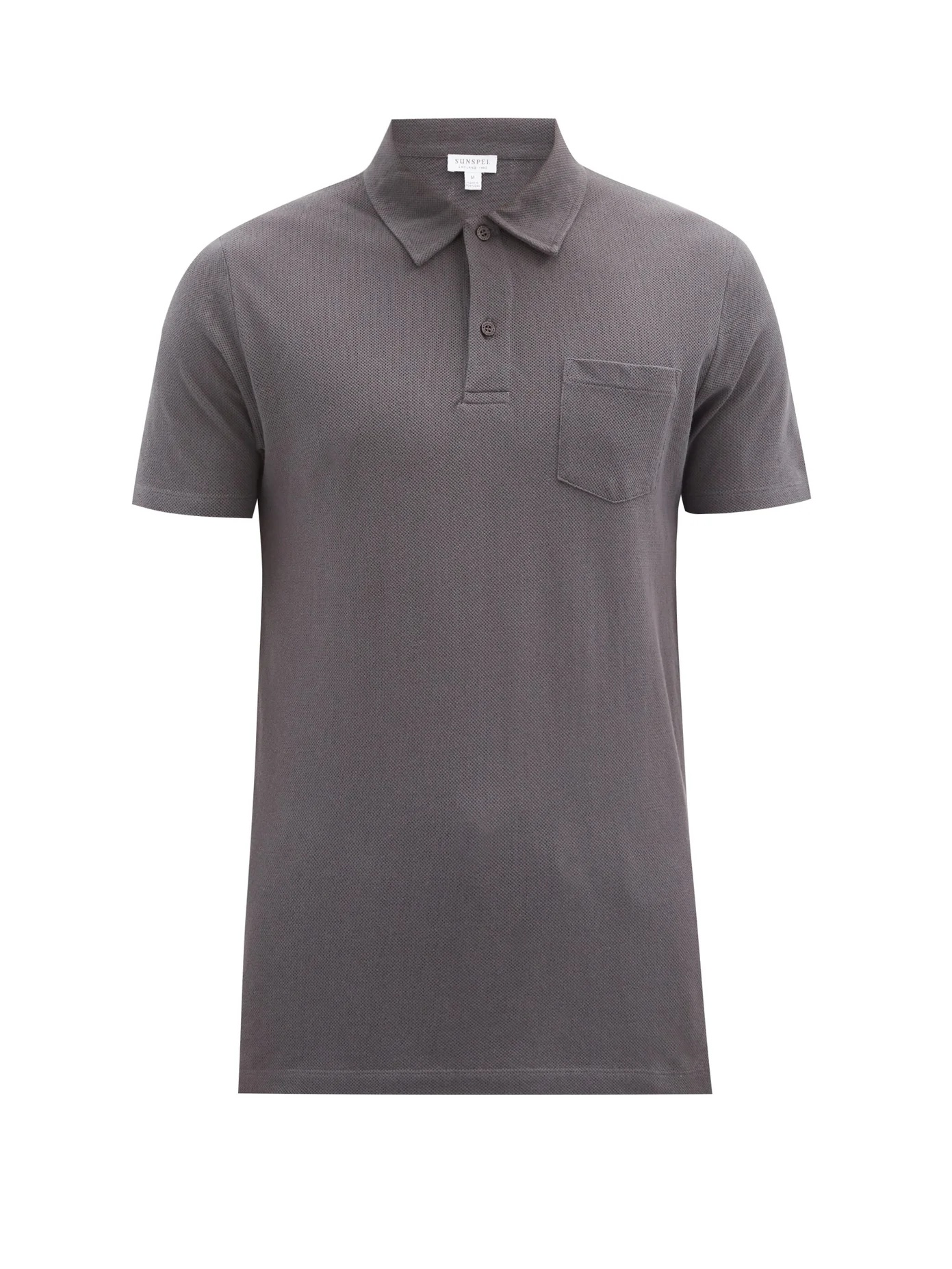 Riviera cotton-piqué polo shirt - 1