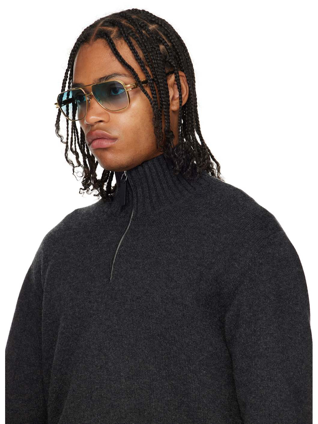 SSENSE Exclusive Gold KUDRU Sunglasses - 4