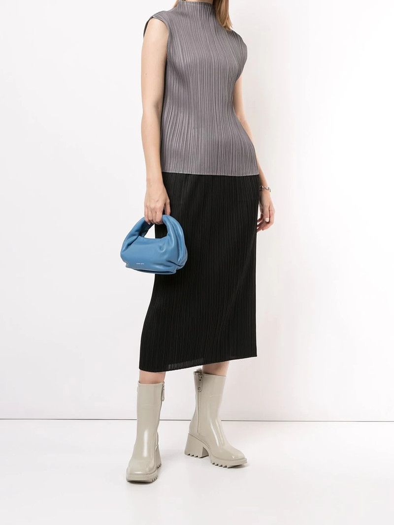 Pleats Please Issey Miyake sleeveless pleated top outlook