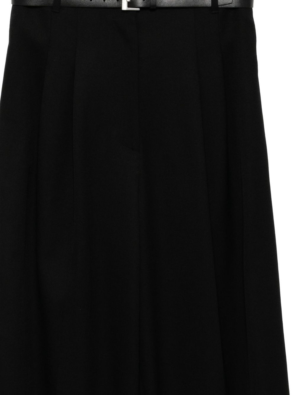 wool belted trousers - 3