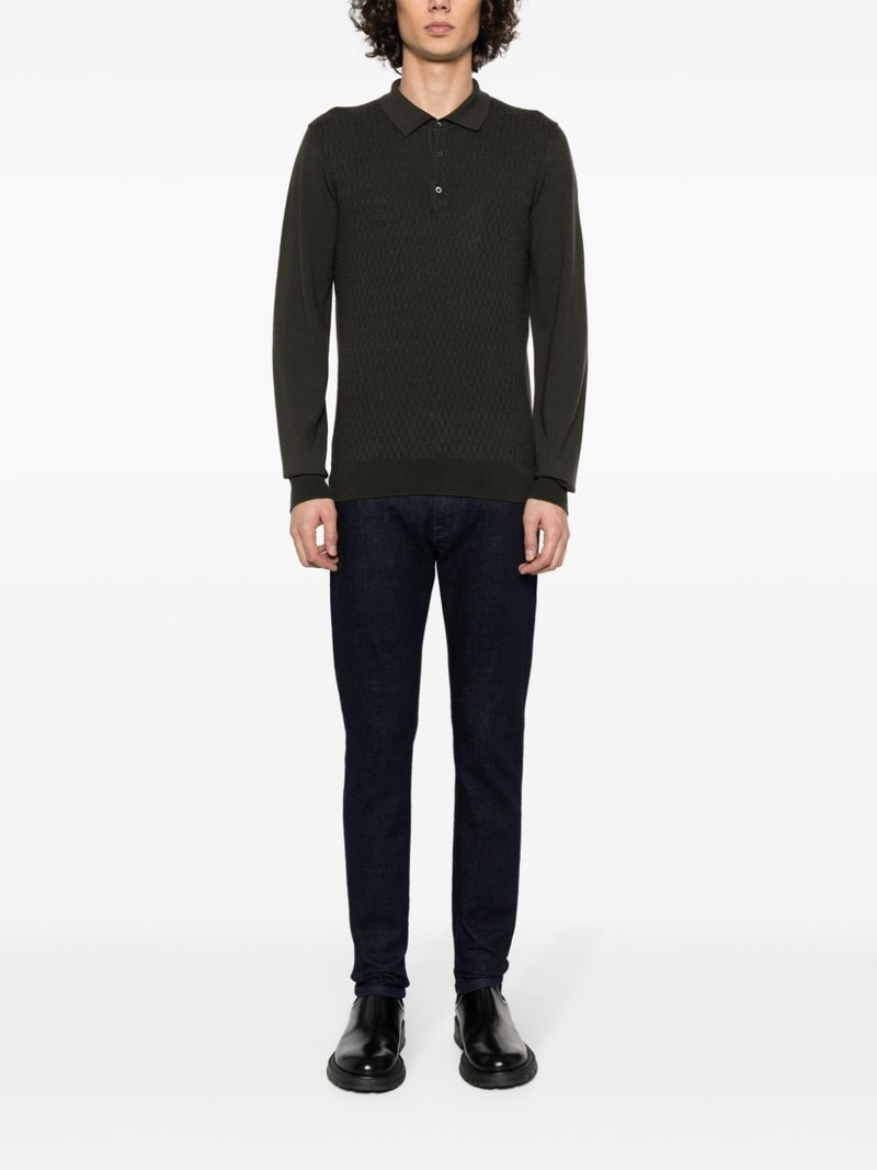 CORNELIANI virgin wool polo shirt outlook