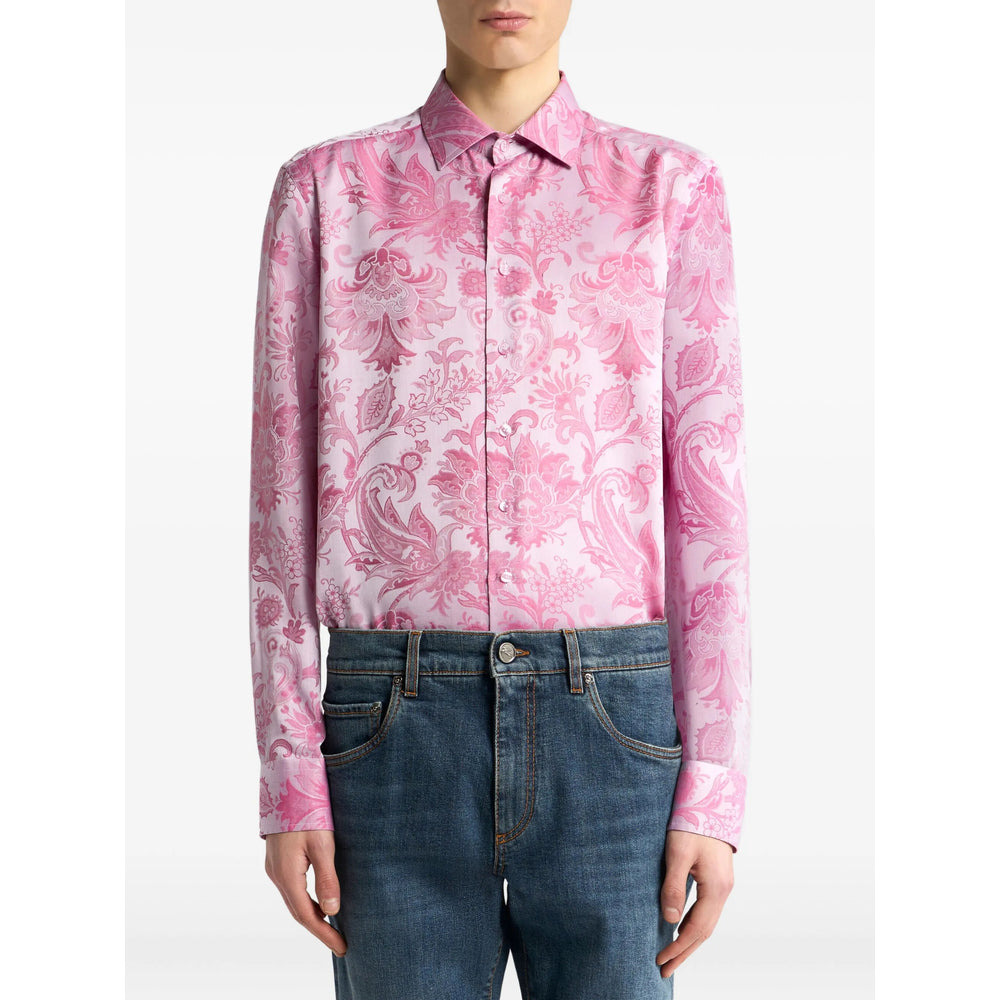 Etro Pink Shirts Men - 3