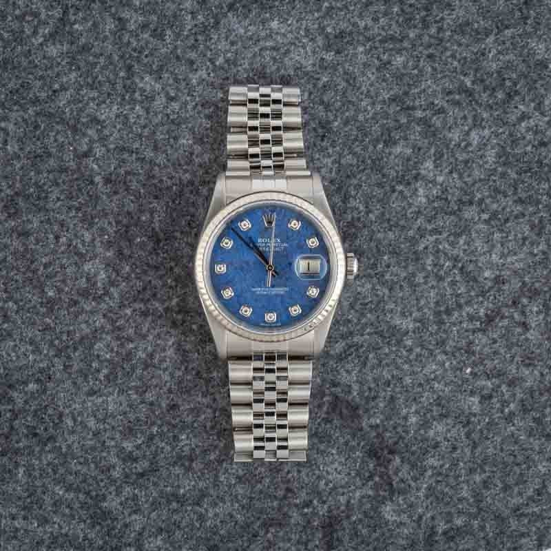 Rolex Datejust 16234 Diamond Sodalite Dial - 6