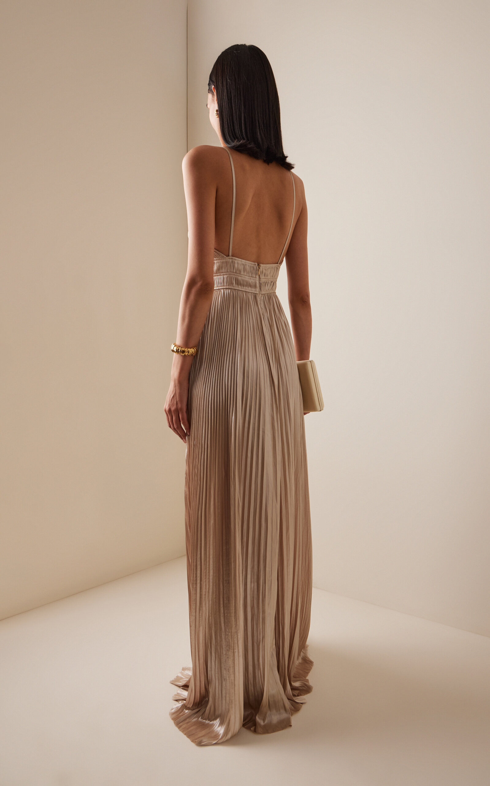 Reine Plisse Gown gold - 4