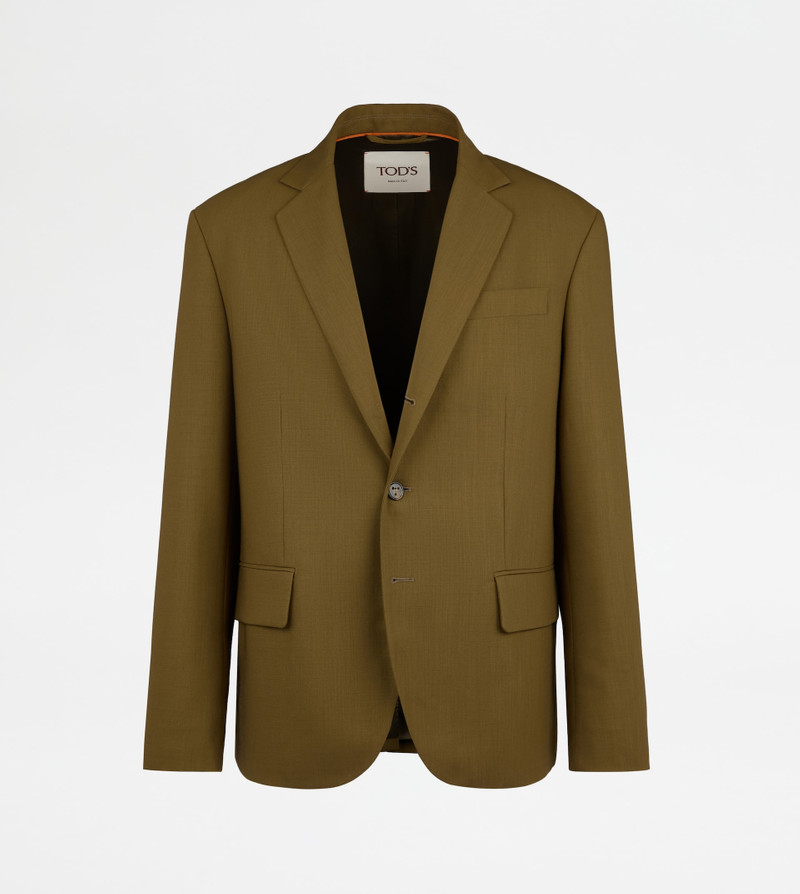 BLAZER IN WOOL - BROWN 1