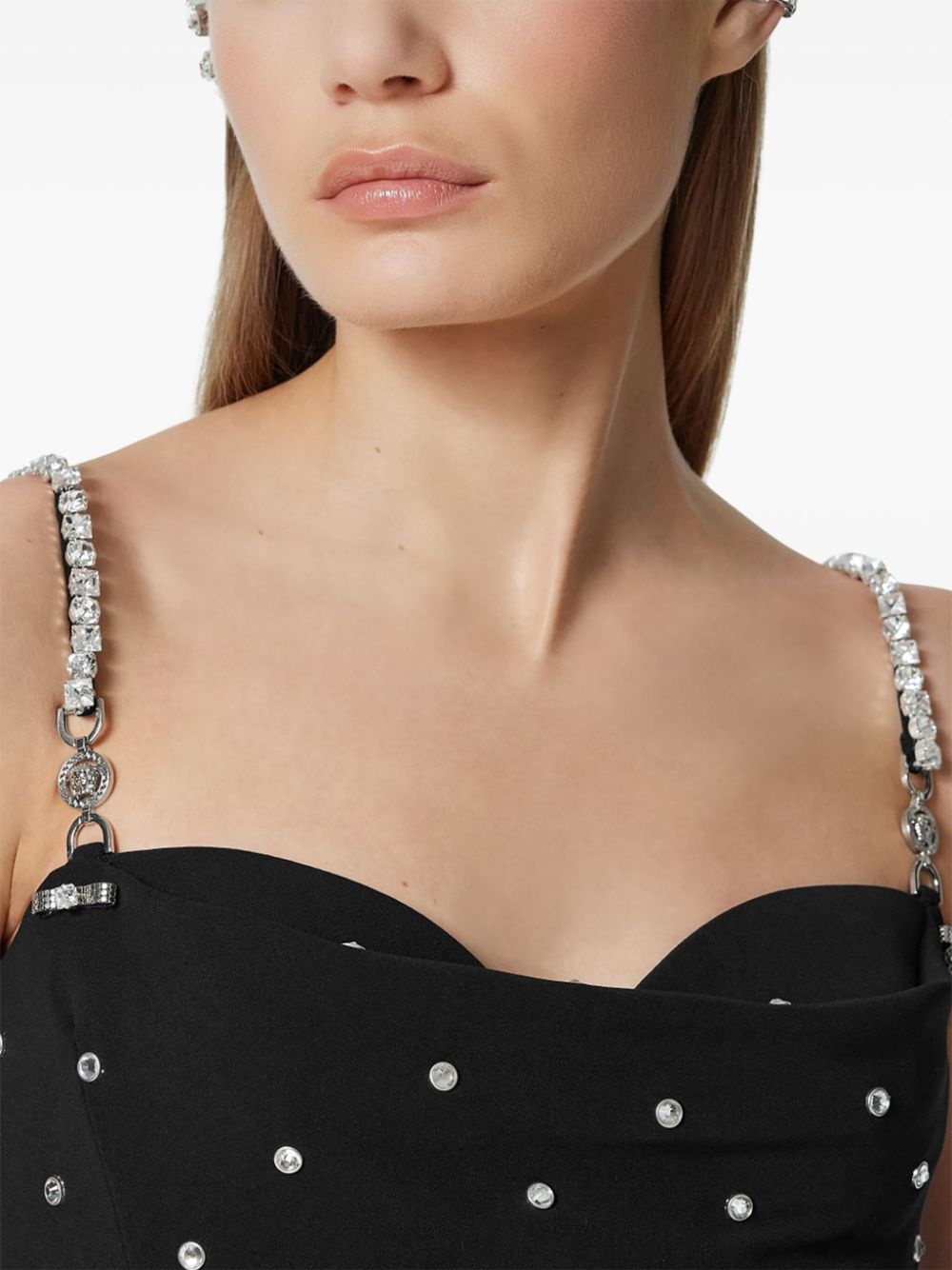 crystal-embellished gown - 5