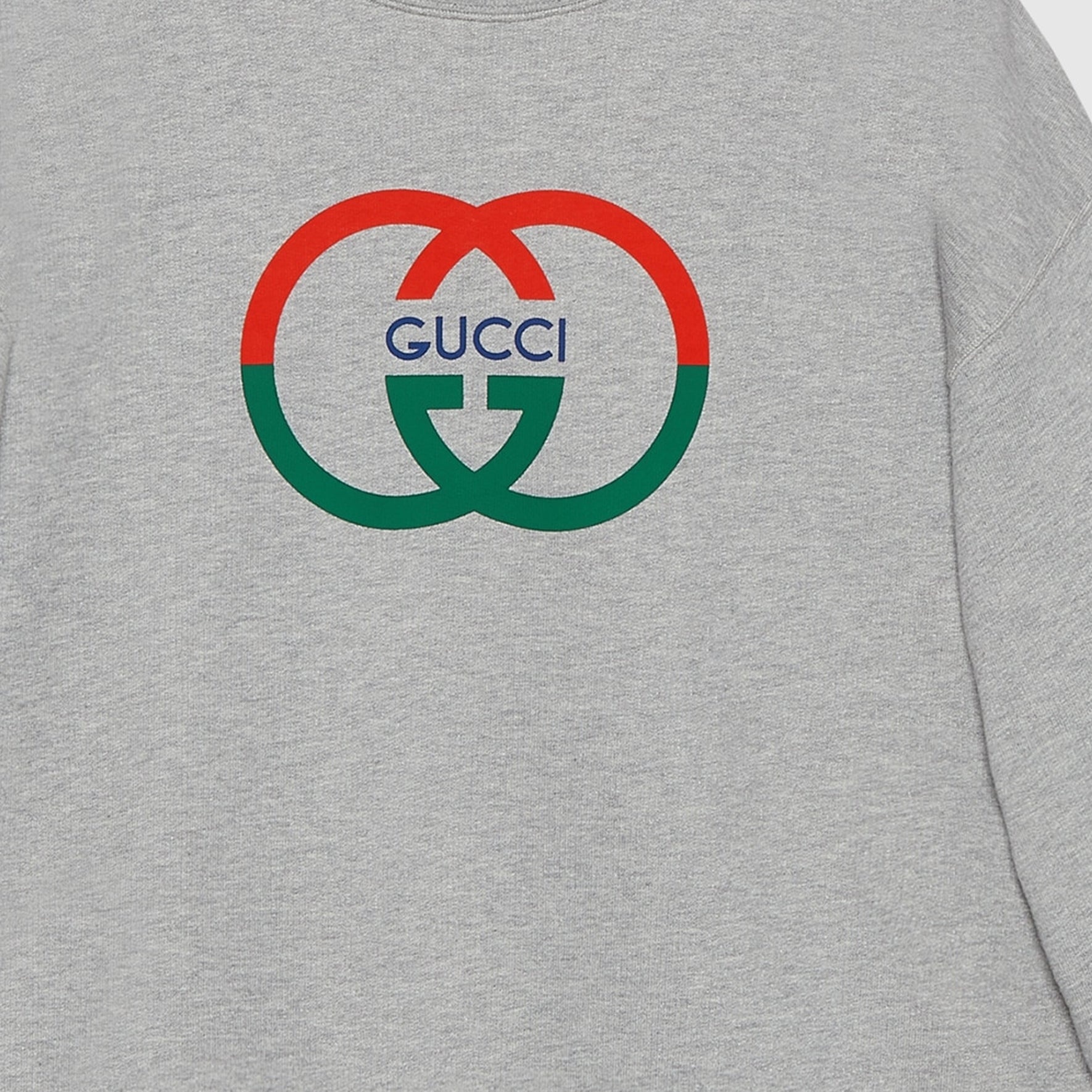 Gucci Cotton Jersey Printed Sweatshirt 'Grey' 774244-XJGAY-1230 - 2