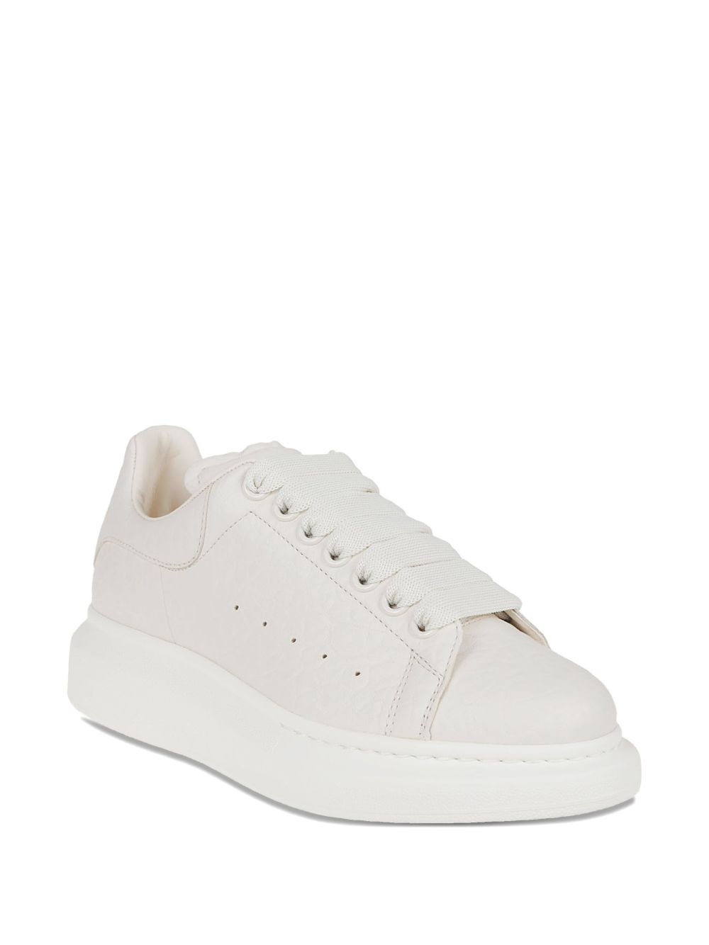 Oversized leather platform sneakers - 2