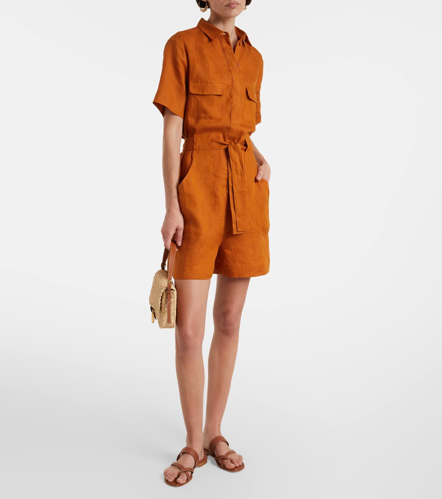 Genereux linen romper - 2