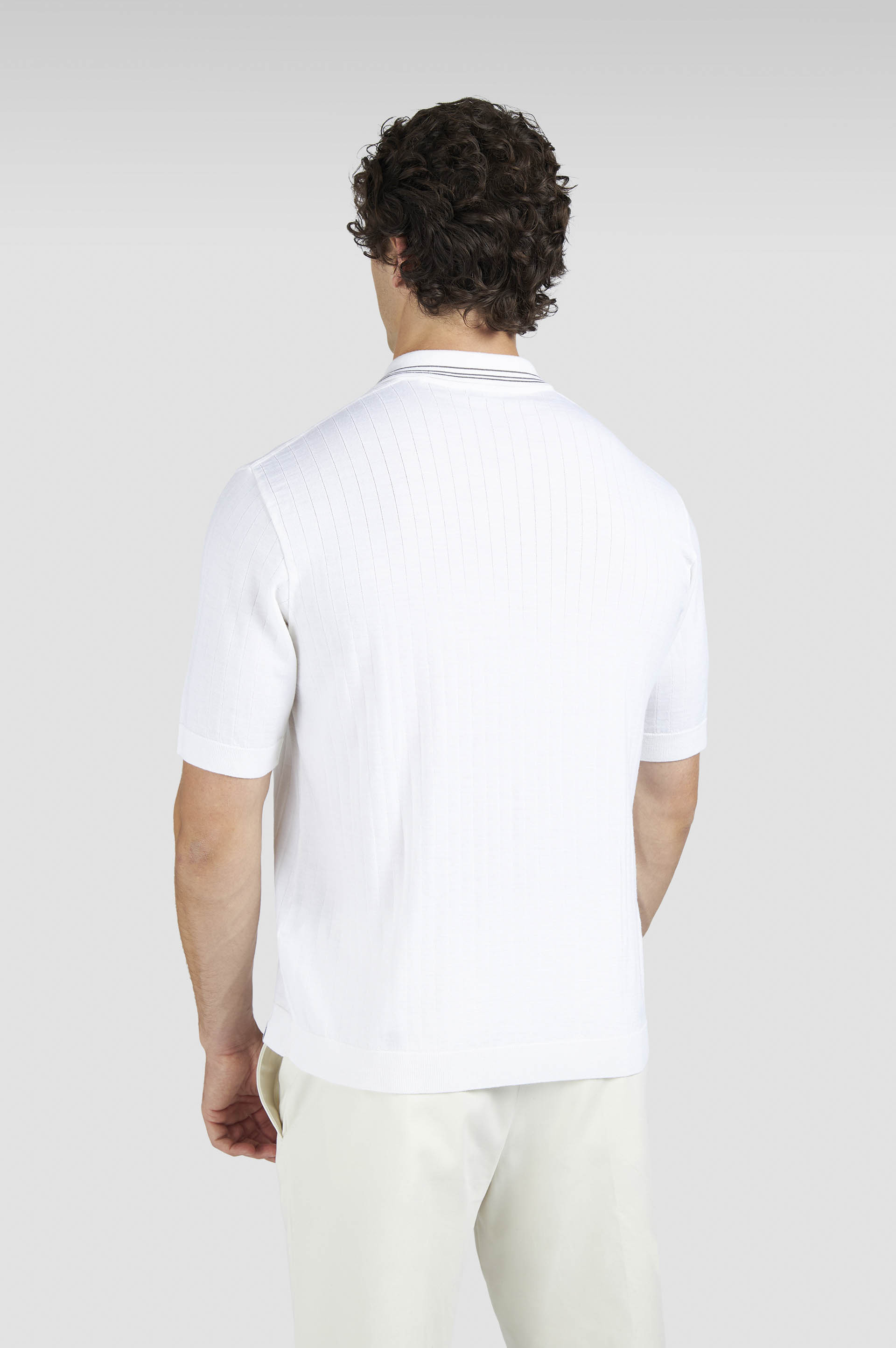 WOOL CASHMERE POLO SHIRT - 3