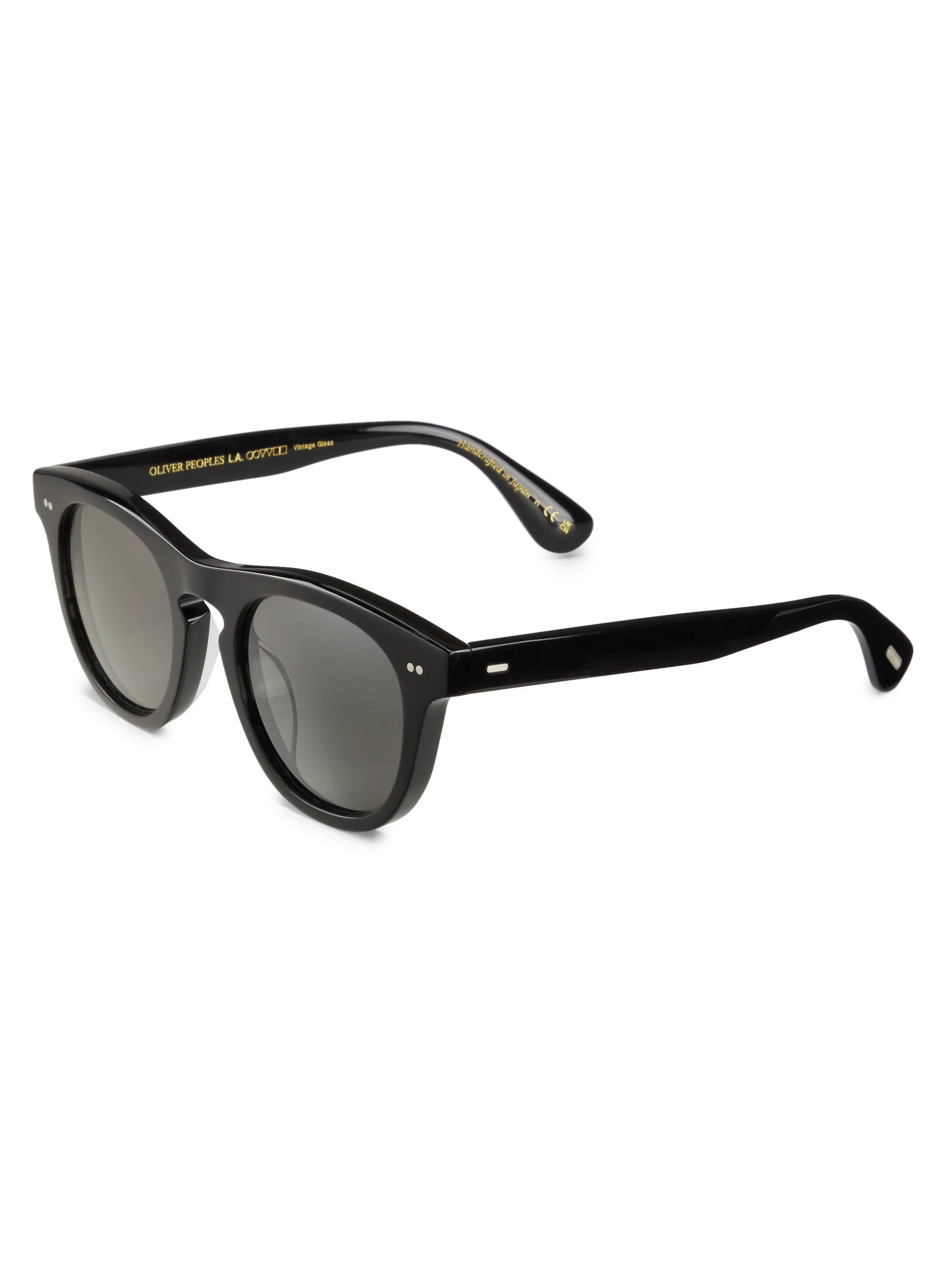 Women's Rorke Round Mirrored Sunglasses - Black - 1