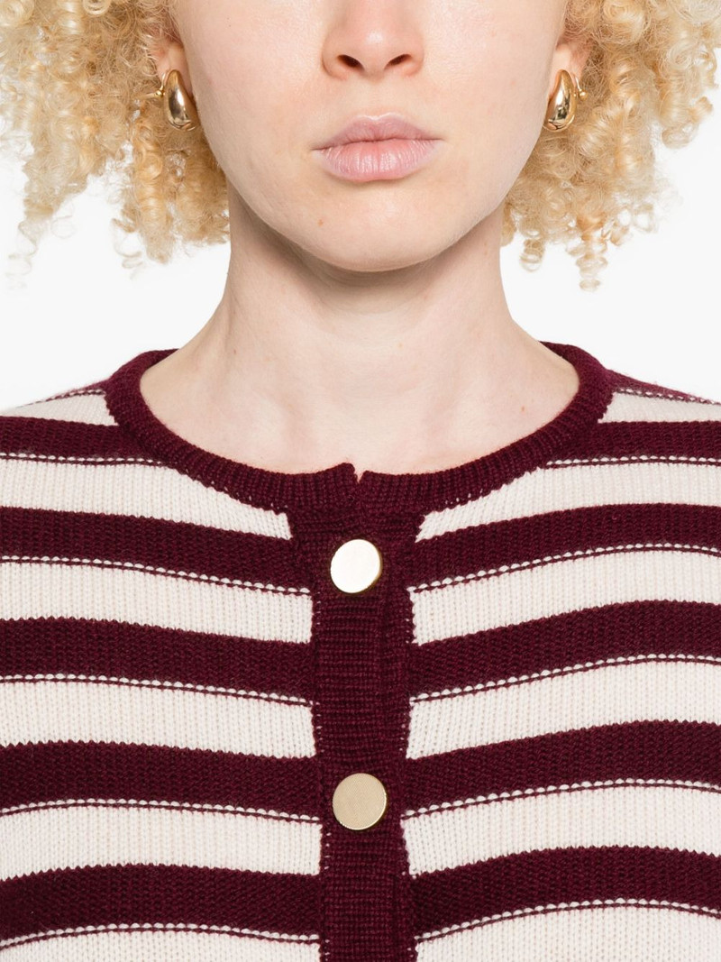 striped-button cardigan 5