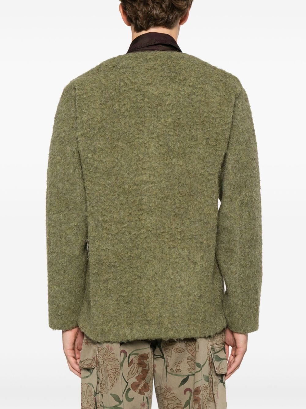 brushed cardigan - 4