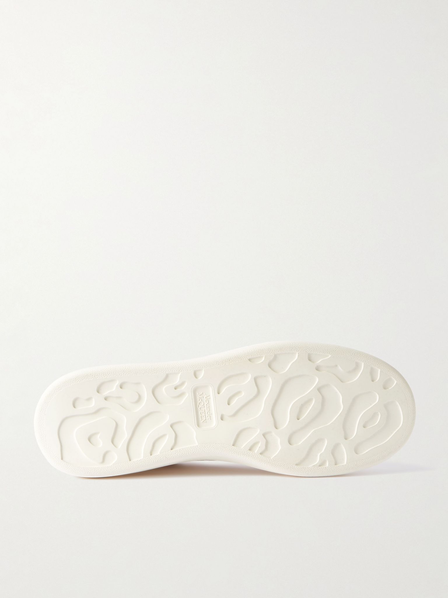Exaggerated-Sole Textured-Leather Sneakers Off-white - 3