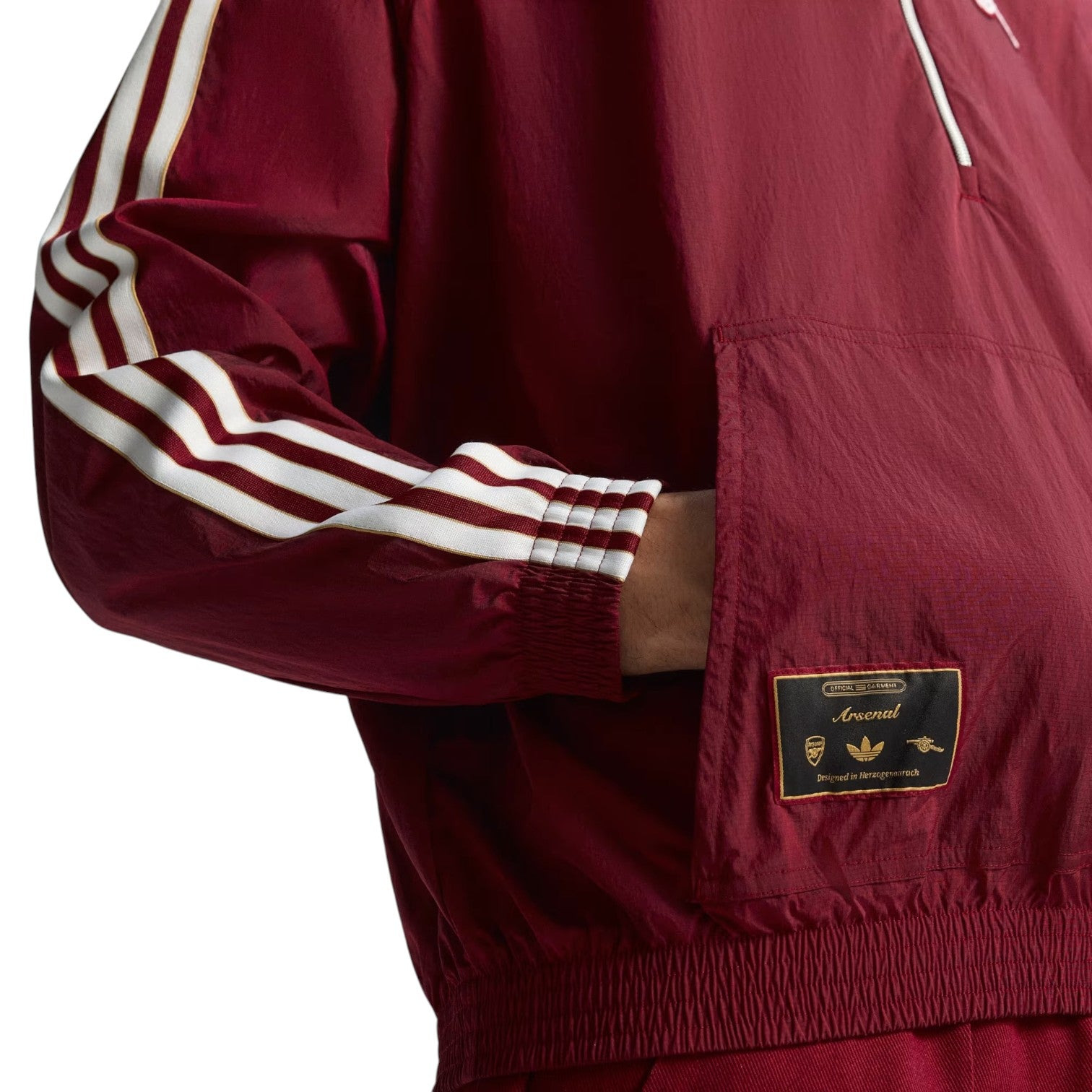 adidas Arsenal Terrace Icon Half-Zip Jacket 'Team Coll Burgundy'  JM9399 - 5