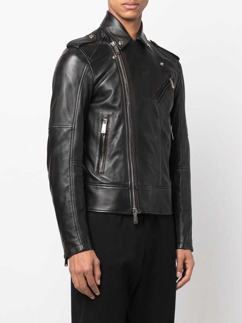 DSQUARED2 Dsquared2 Leather Biker Jacket outlook