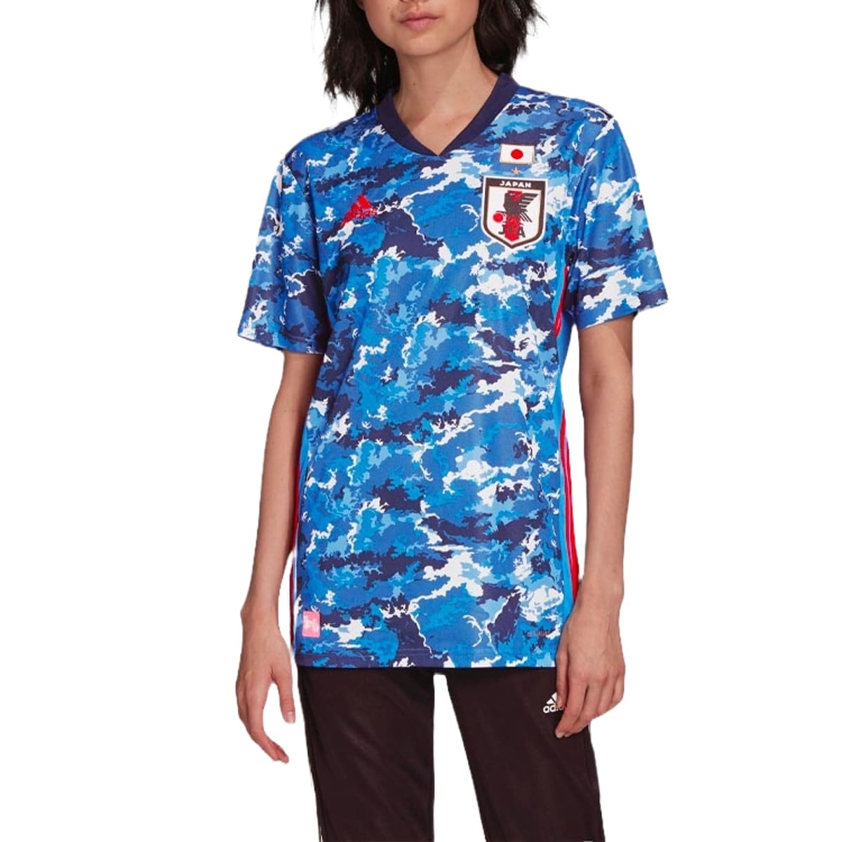 (WMNS) adidas Japan Home Jersey 'Blue White' ED7364 - 3