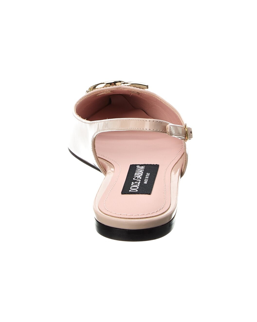 Dolce & Gabbana DG Logo Leather Slingback Flat - 3
