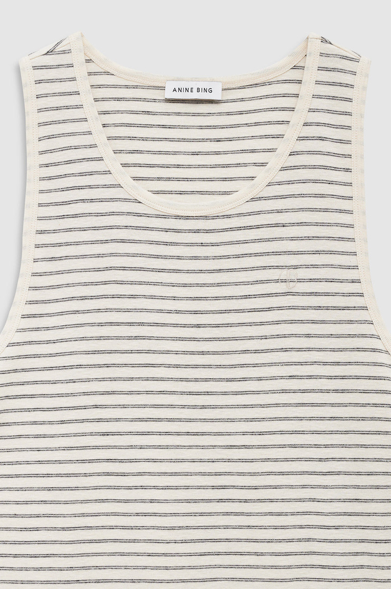 Juliann Tank - Black Stripe 4