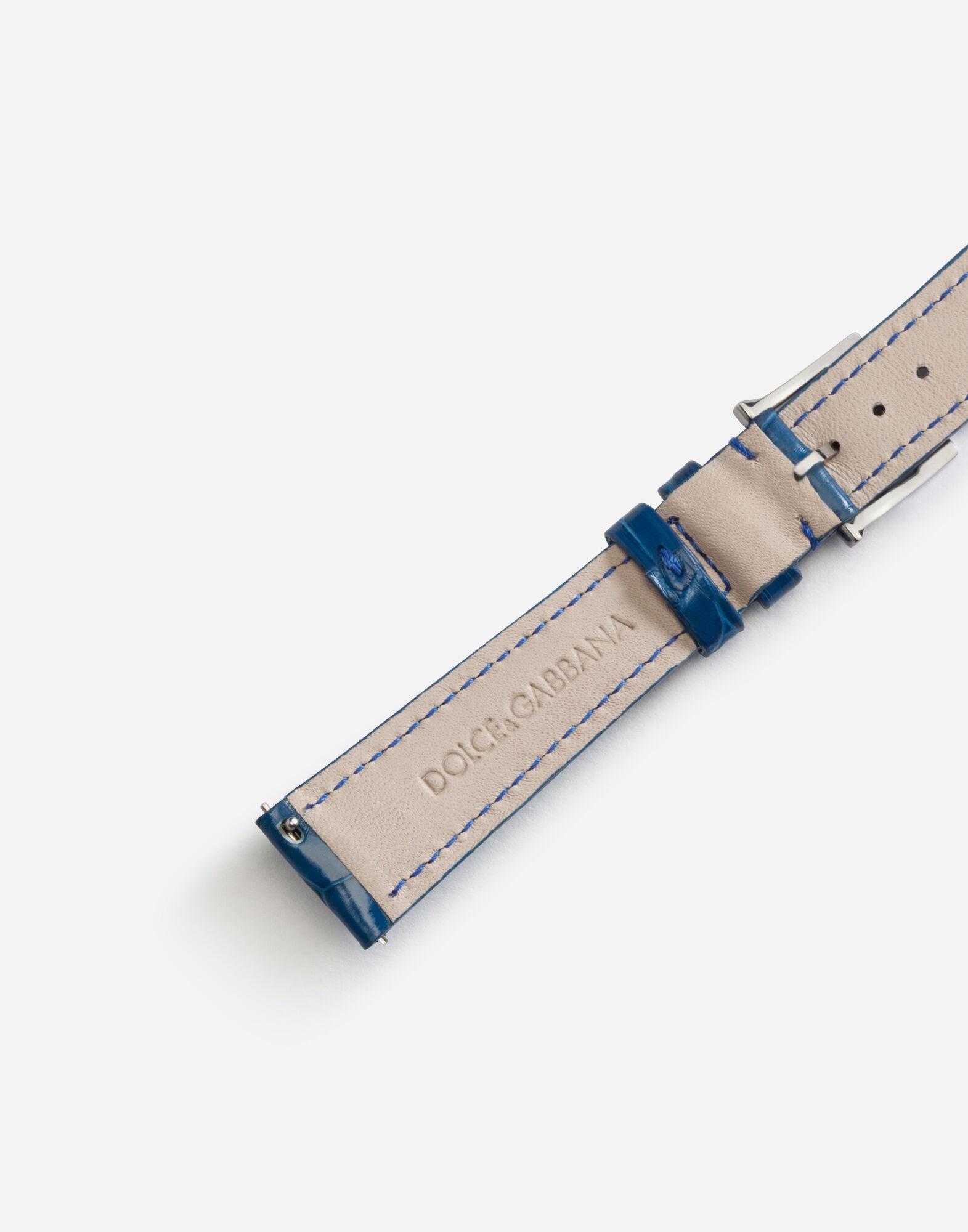 Alligator strap with buckle and hook in steel - 3