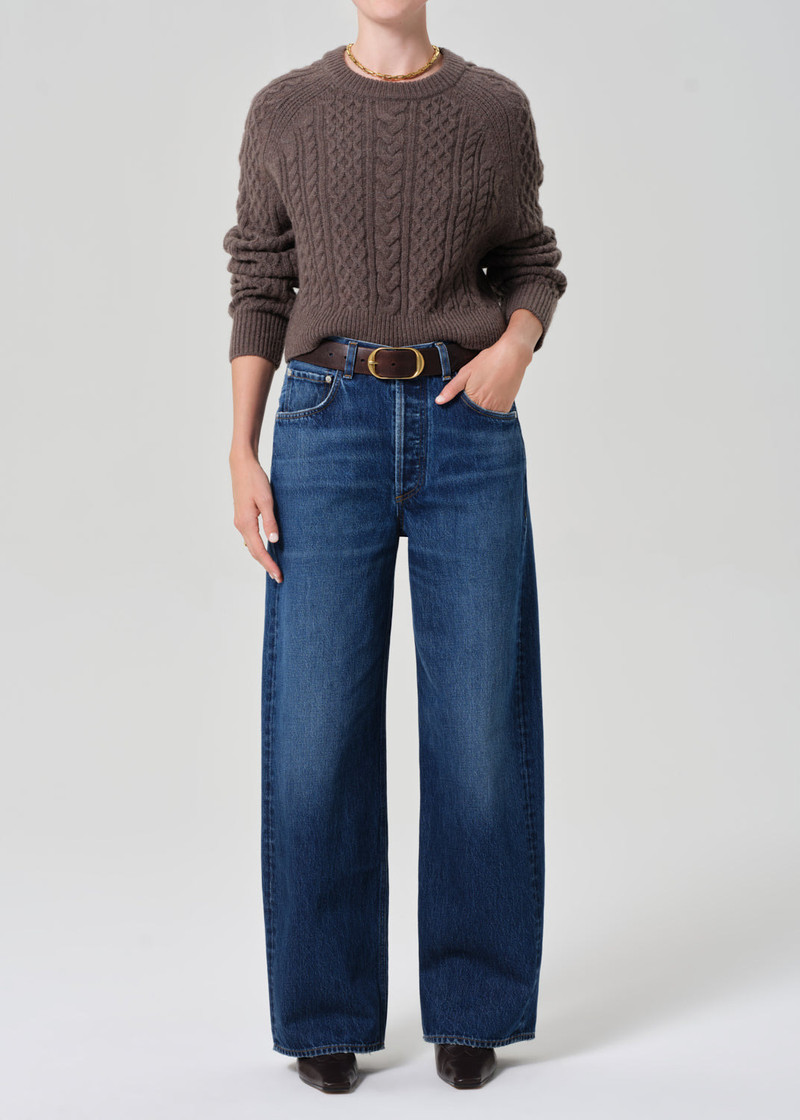Cable Raglan In Tornado Brown 1