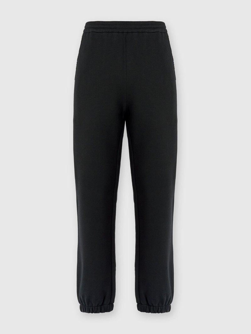 Cotton fleece joggers 와 뜨개질을 한 삽입 1