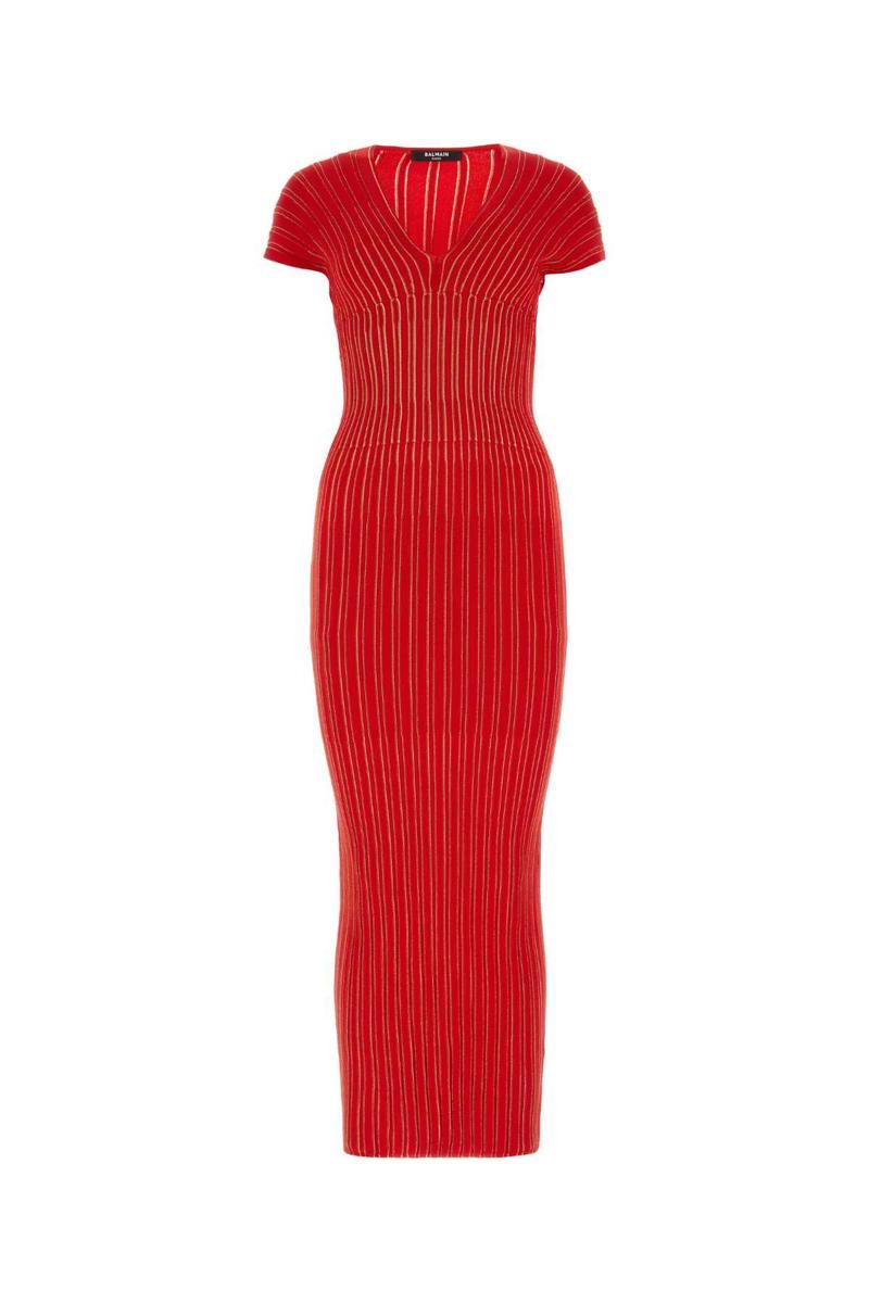 BALMAIN LONG DRESSES. - 1