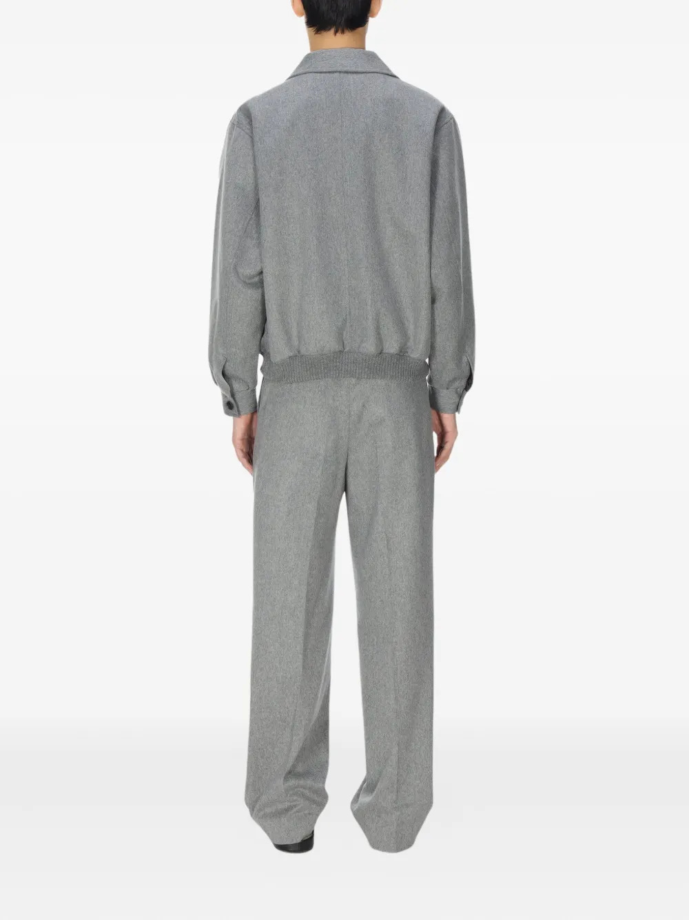 AURALEE - Men Cashmere Moleskin Zip Blouson Jacket - 3