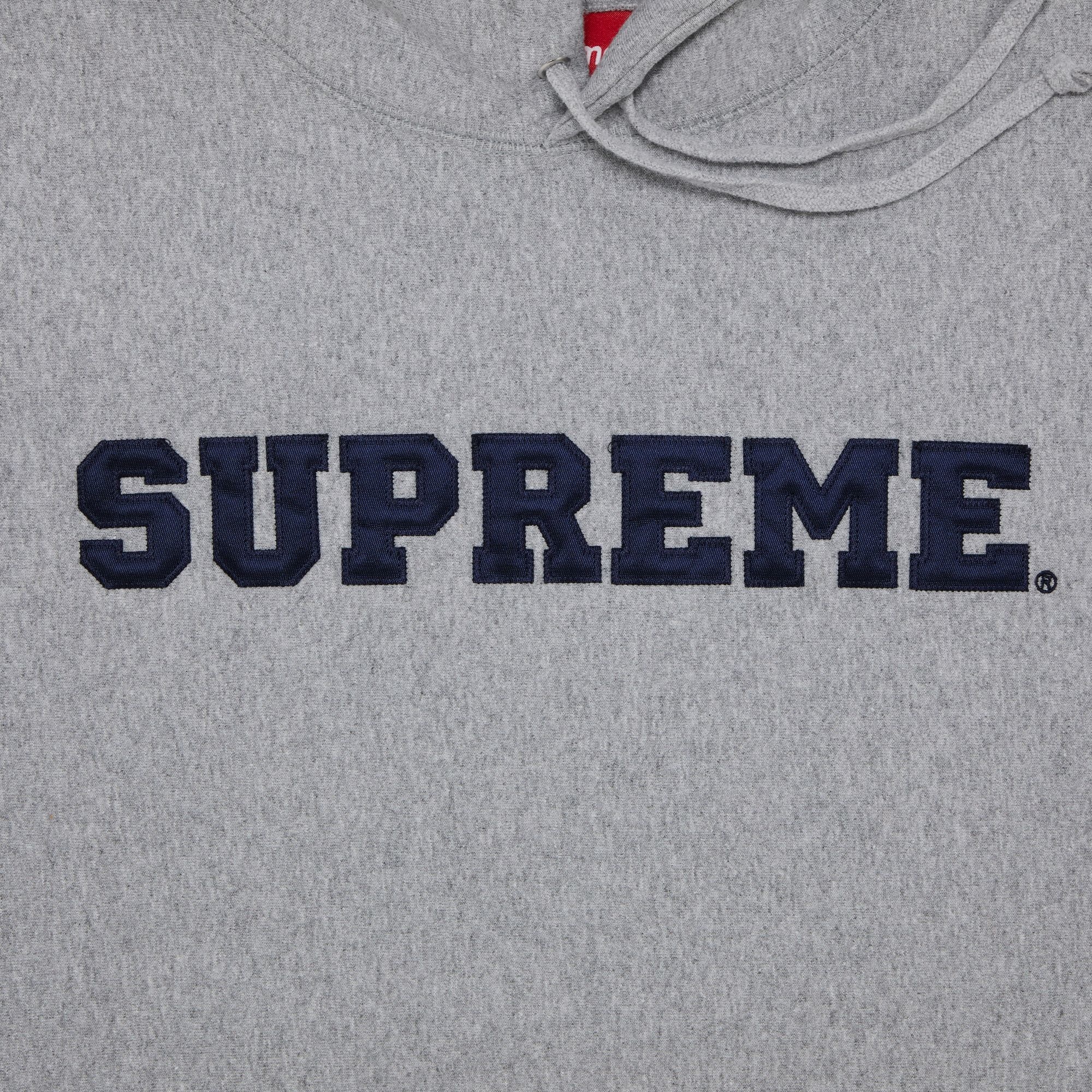 【Supreme】Collegiate Hooded Sweatshirt★HeatherGrey★24SS★ Buy Supreme Half Zip Hooded Sweatshirt 'Heather Grey