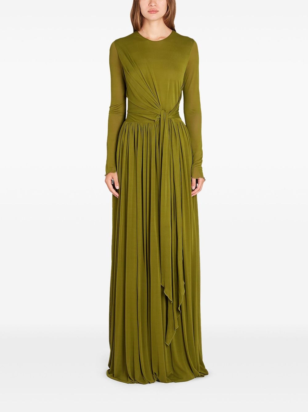 draped maxi dress - 2