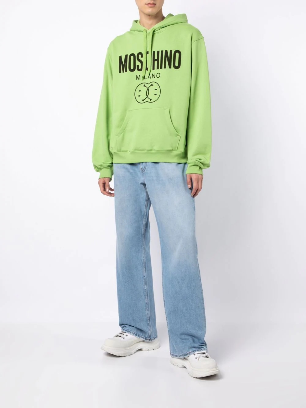 logo-print drawstring hoodie - 2