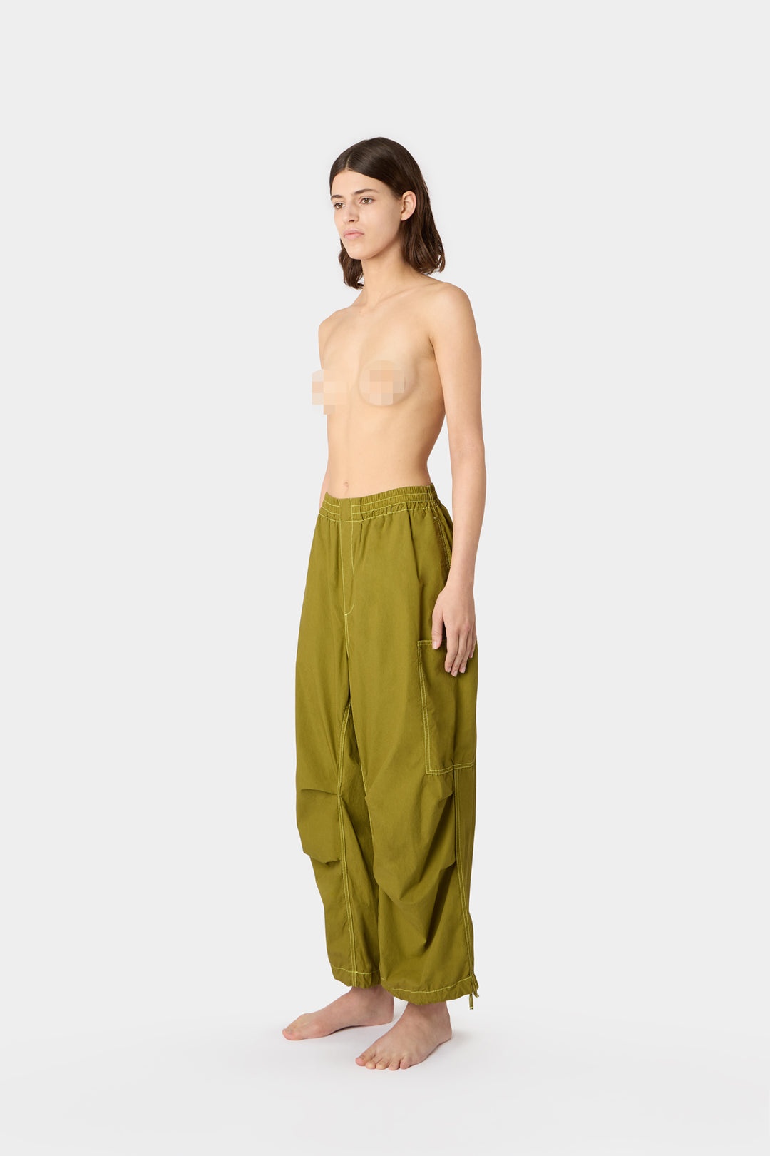 COULISSE CARGO PANTS / olive green - 3
