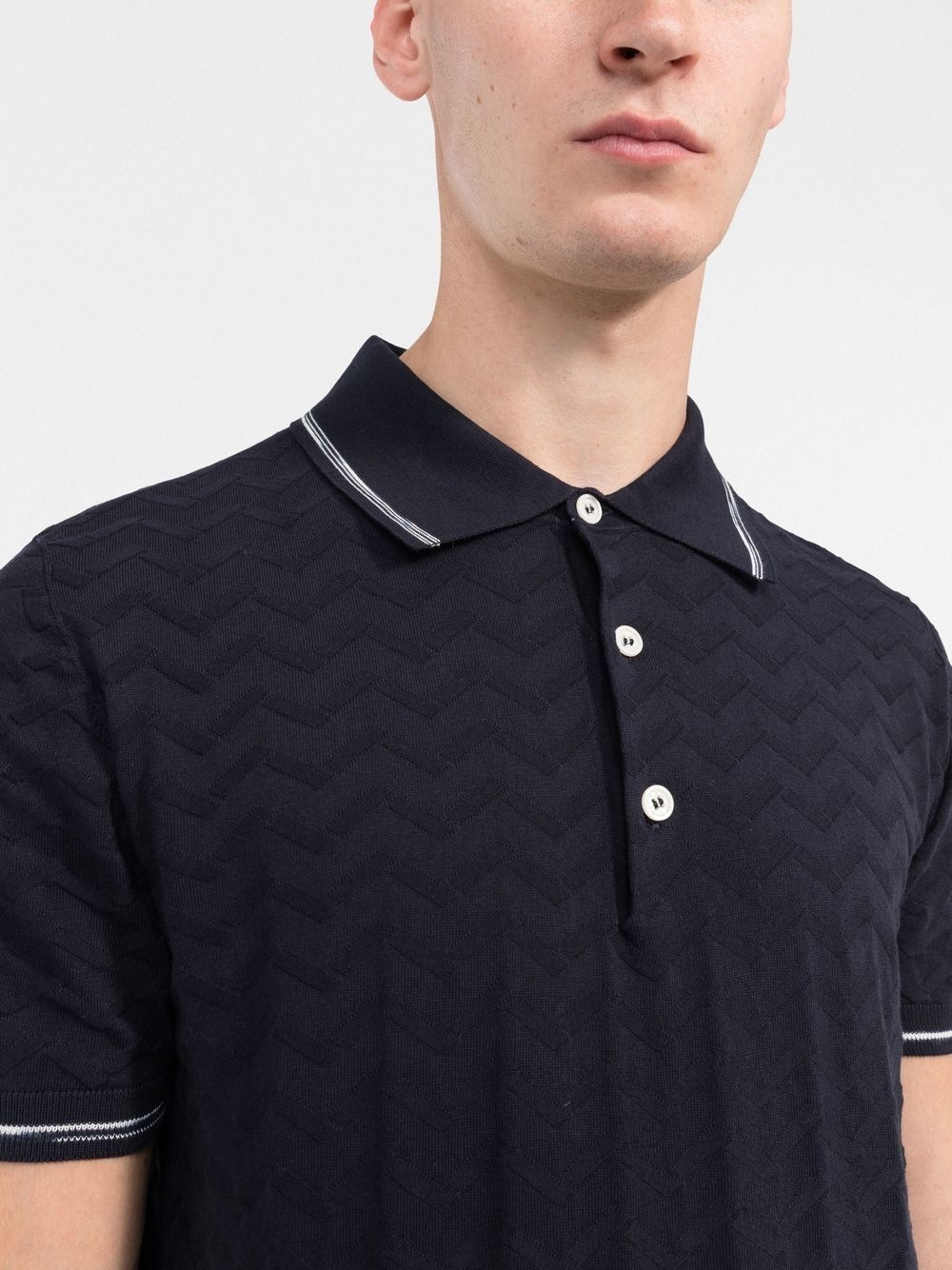 zig-zag polo shirt - 5