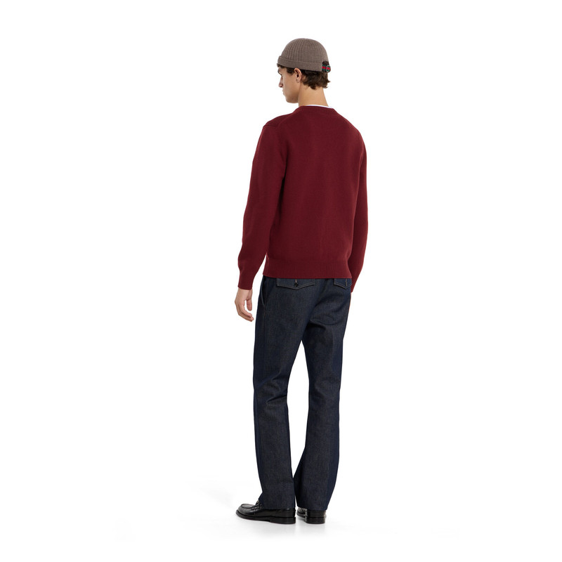 Wool cashmere sweater with embroidery 5