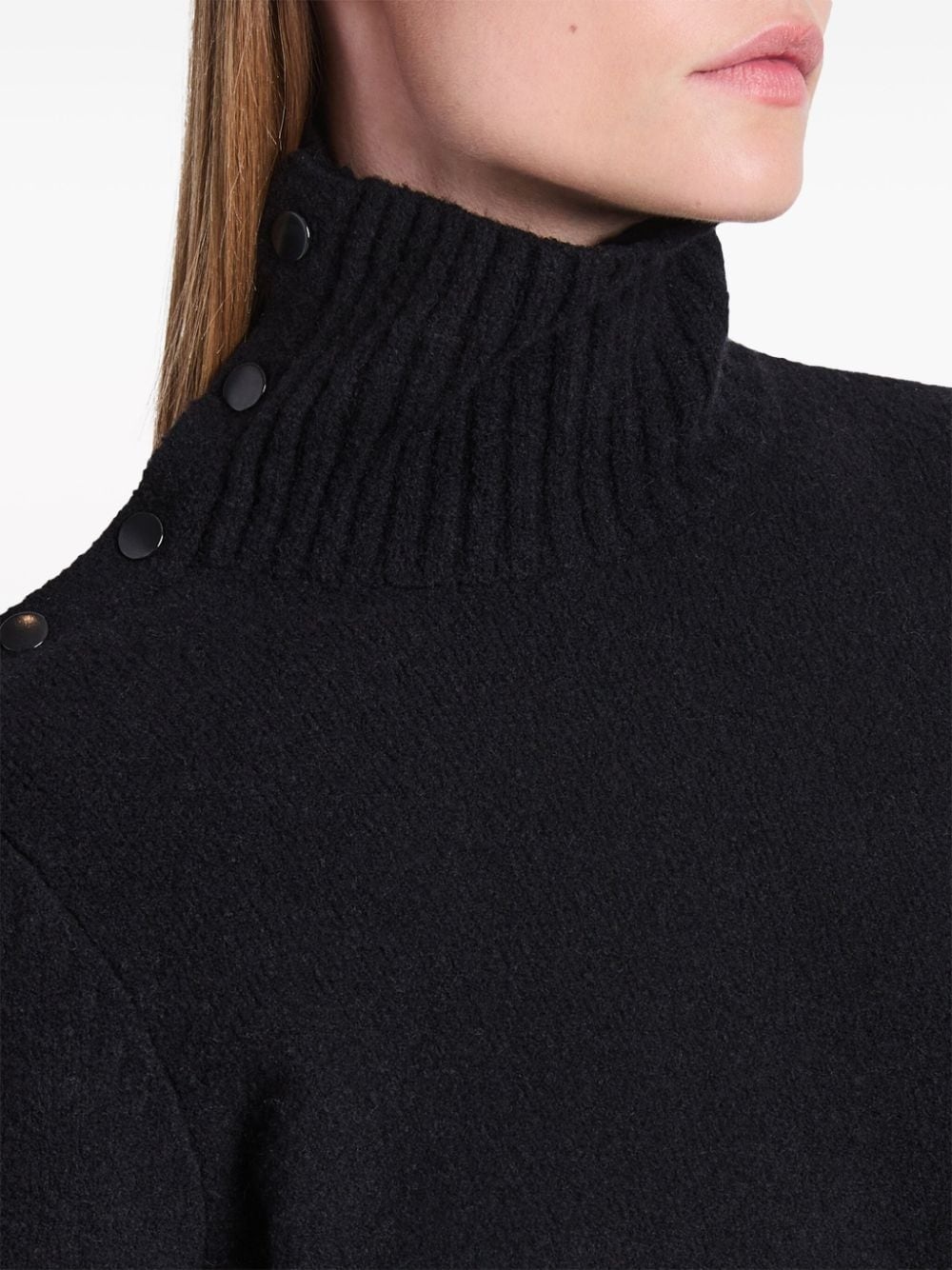 roll-neck press-stud jumper - 5