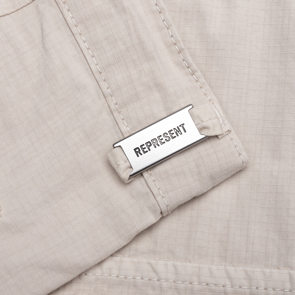 FRONT POCKET CARGO SHORT - CHAMPAGNE - 3
