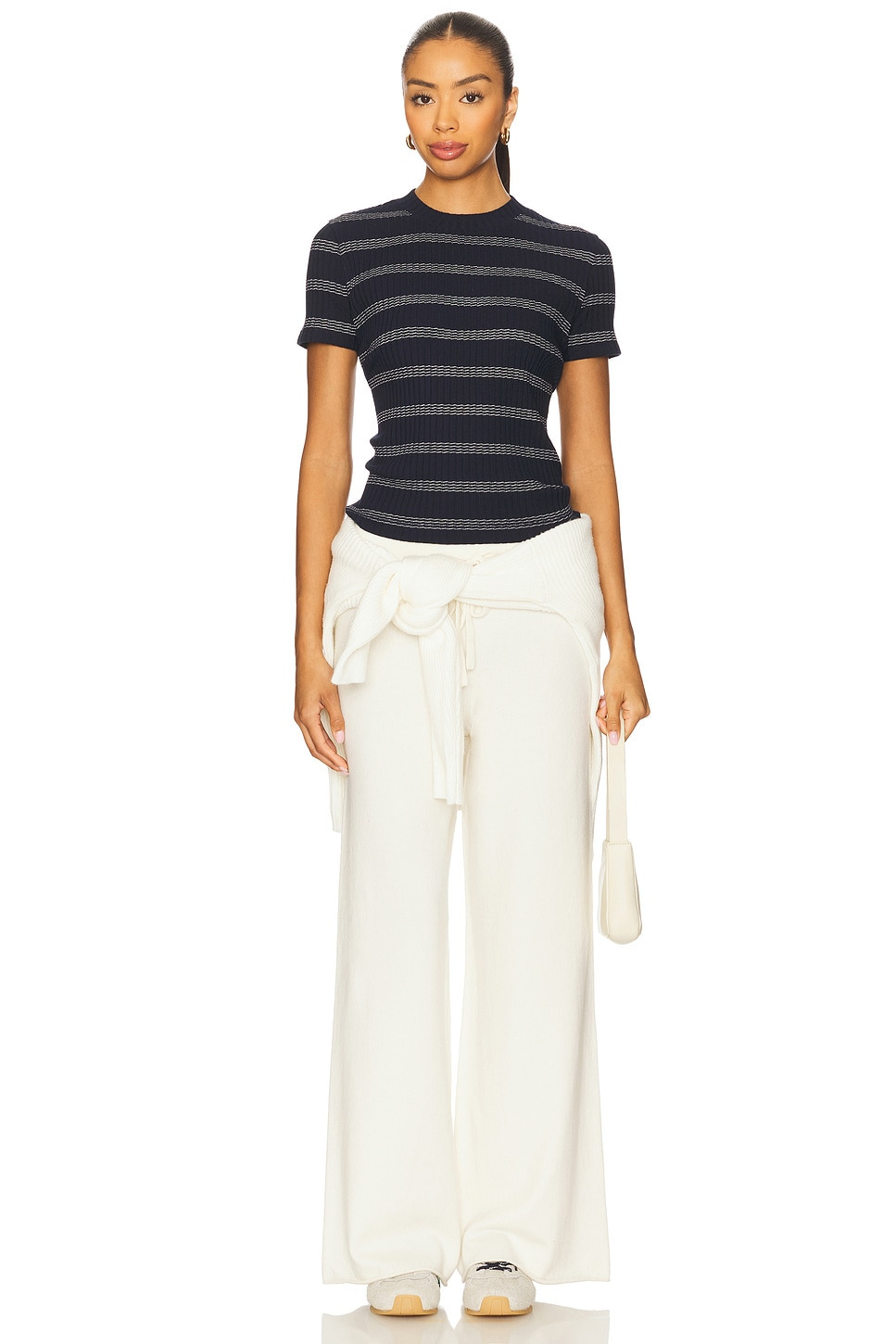 Stripe Short Sleeve Crew Tee - 4