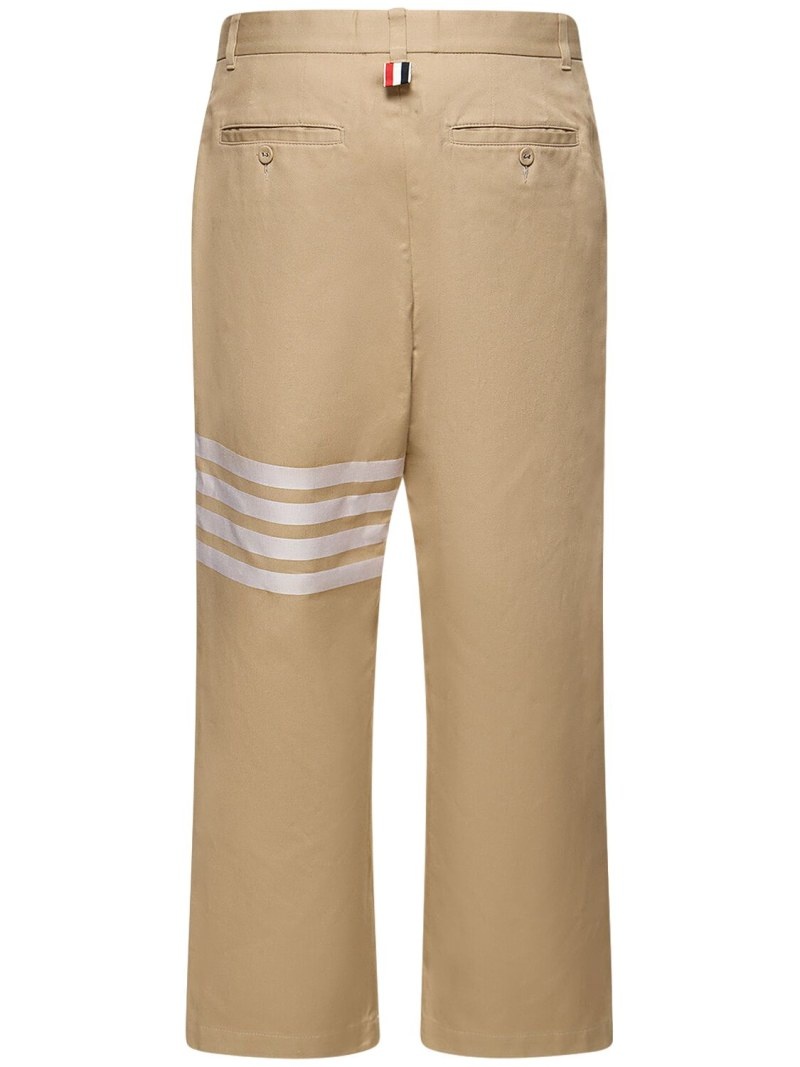 Unconstructed straight leg cotton pants - 3