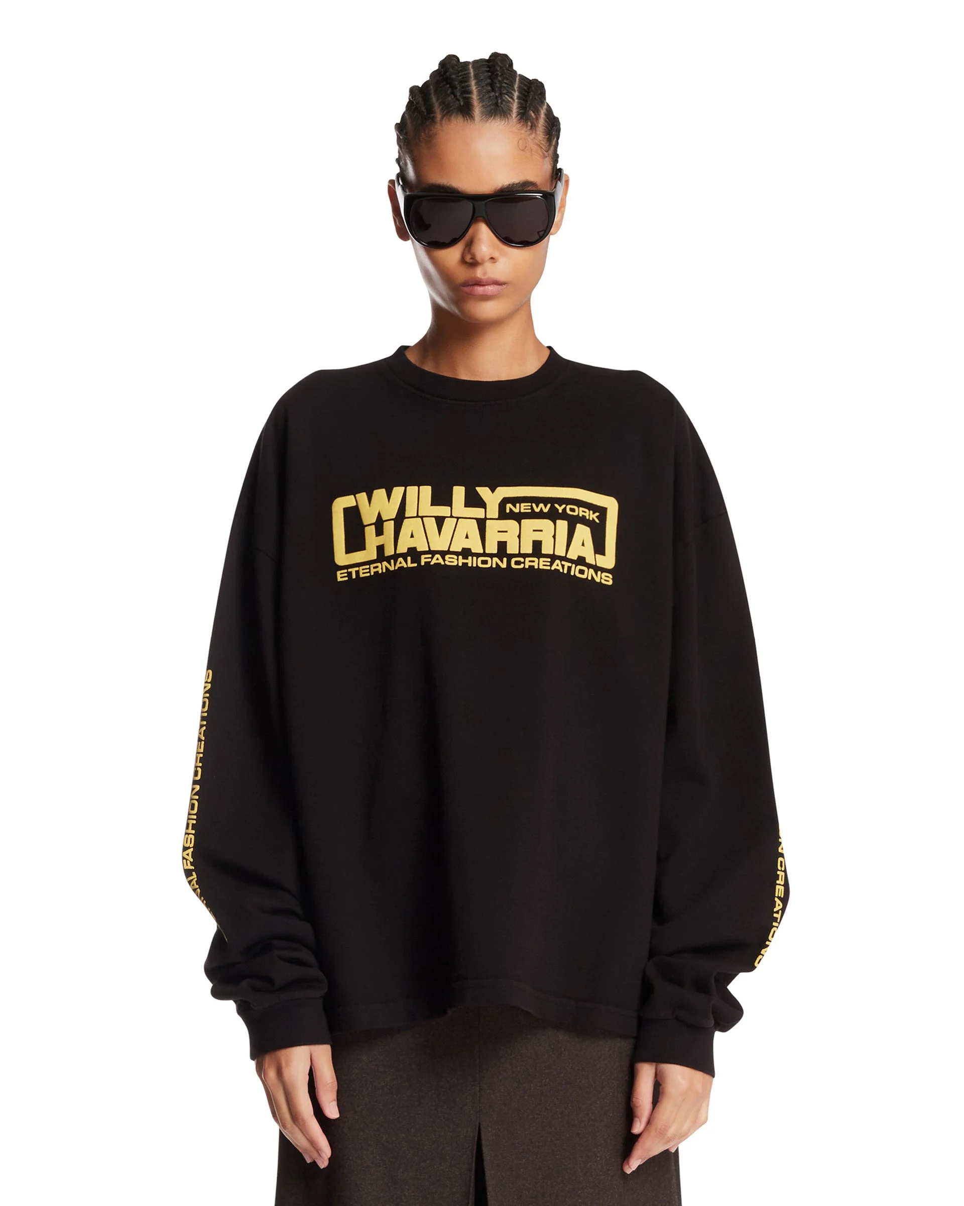 Black Logo Long-Sleeve T-Shirt - 1