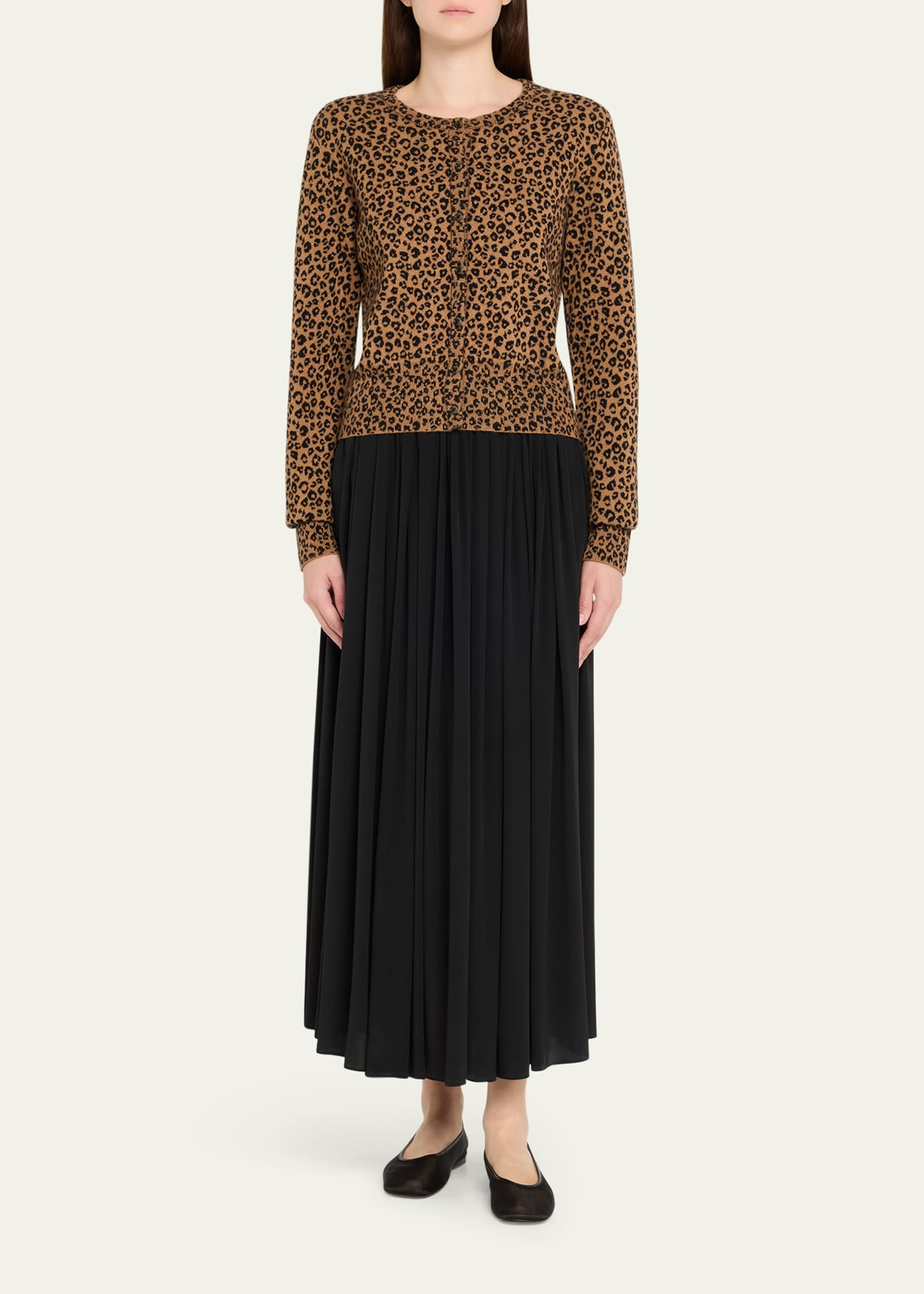 Leopard Cashmere Baby Cardigan - 2