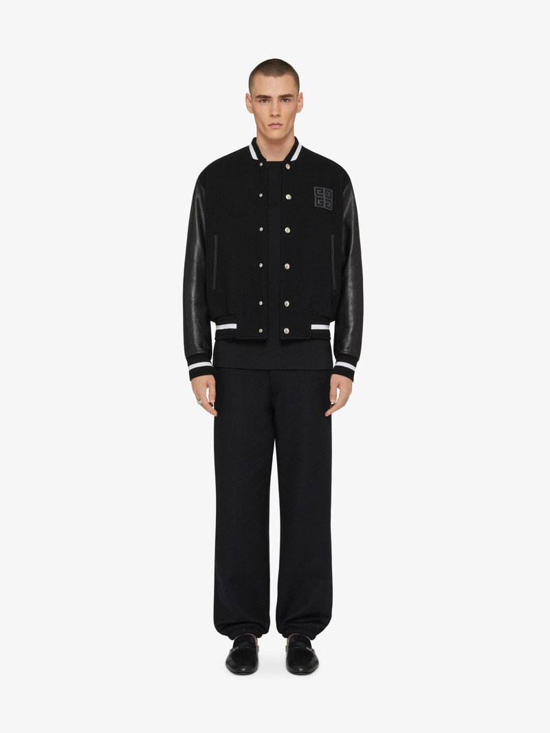 Givenchy 4G VARSITY JACKET IN WOOL AND LEATHER outlook