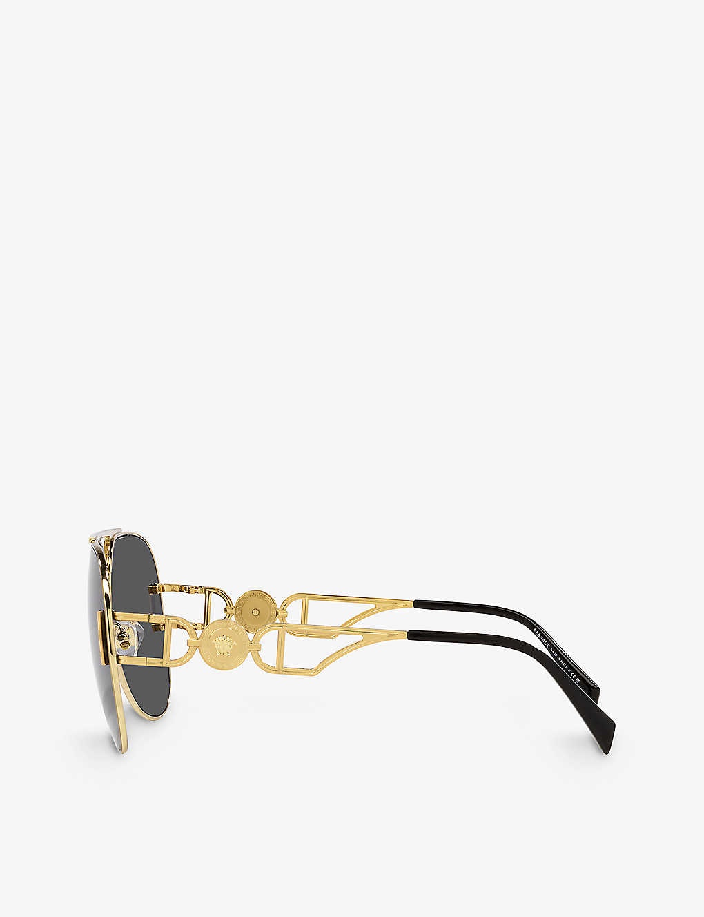 Gold Medusa Pilot Biggie Sunglasses - 7