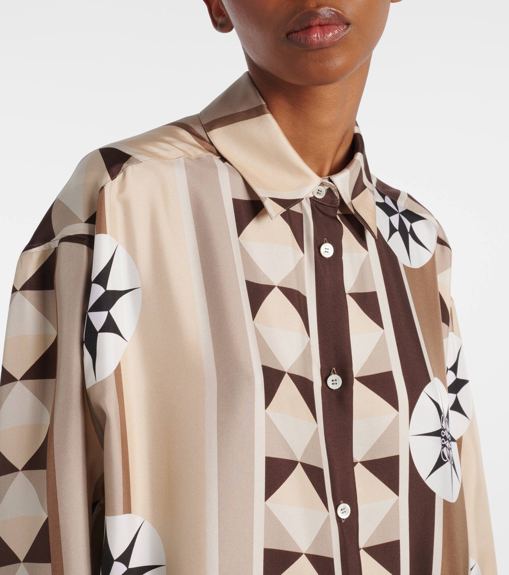 Paula's Ibiza printed silk shirt - 4