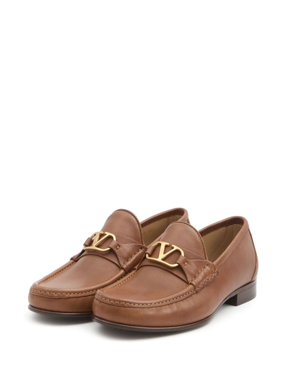 VLogo Signature leather loafers - 2