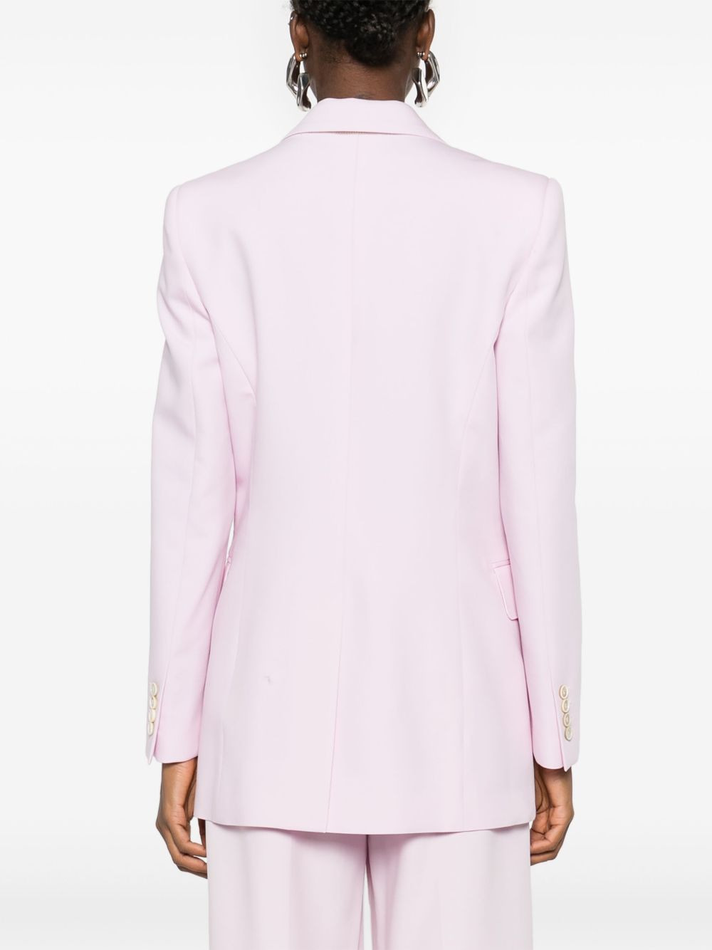 double-breasted wool blazer - 4