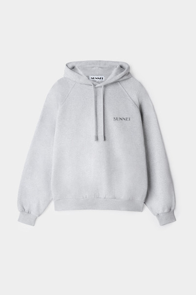 SUNNEI SMALL LOGO EMBROIDERED HOODIE / grey melange outlook