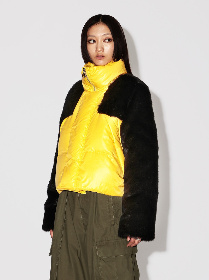 CROPPED FUR PUFFER JACKET 3