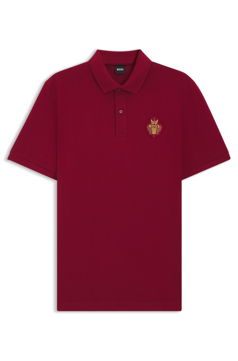 LOGO-ARTWORK POLO SHIRT IN COTTON PIQUÉ 1