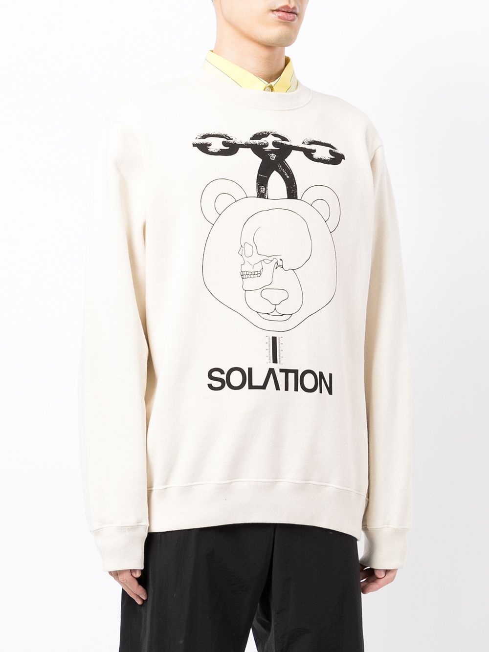 Solation-print sweatshirt - 3