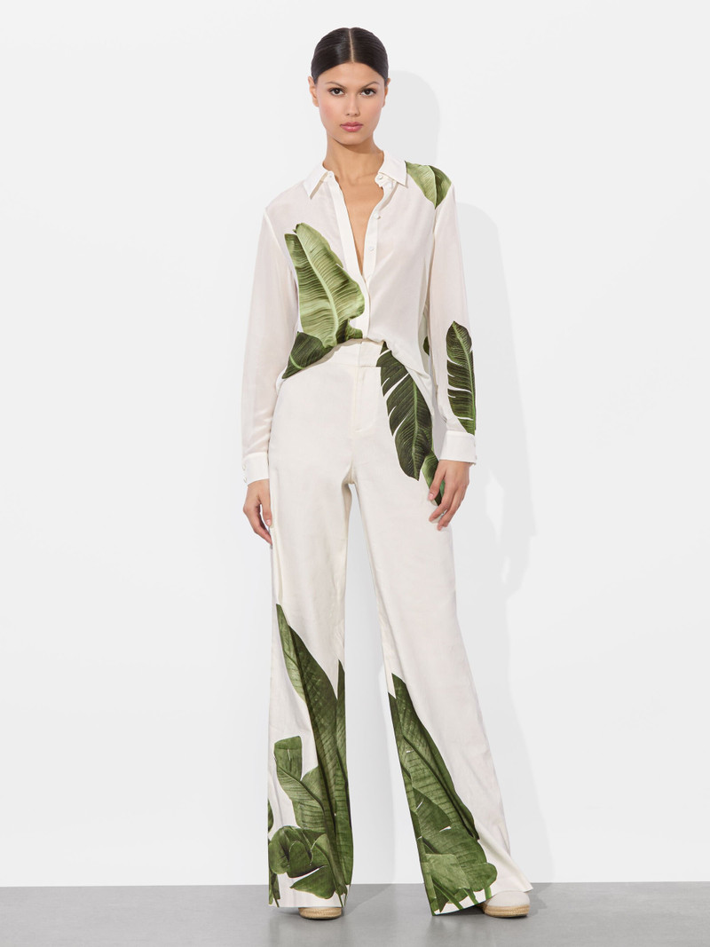Alice + Olivia DYLAN LINEN PANT outlook